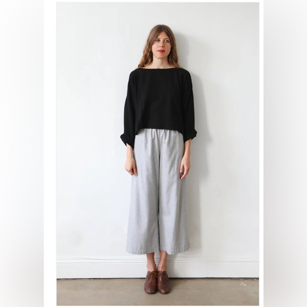 Me & Arrow Sailor Pants in gray flannel